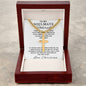 Personalized Gift for Husband I Want It All - Cuban Chain Necklace with Cross