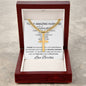 Personalized Promise Gift for Husband Can't Live Without You - Cuban Chain Necklace with Cross