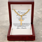 Personalized Promise Gift for Husband - Cuban Chain Necklace with Cross