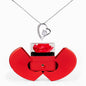 Red Heart Rose Box with Forever Love Necklace