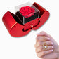 Red Heart Rose Box With Forever Love Necklace