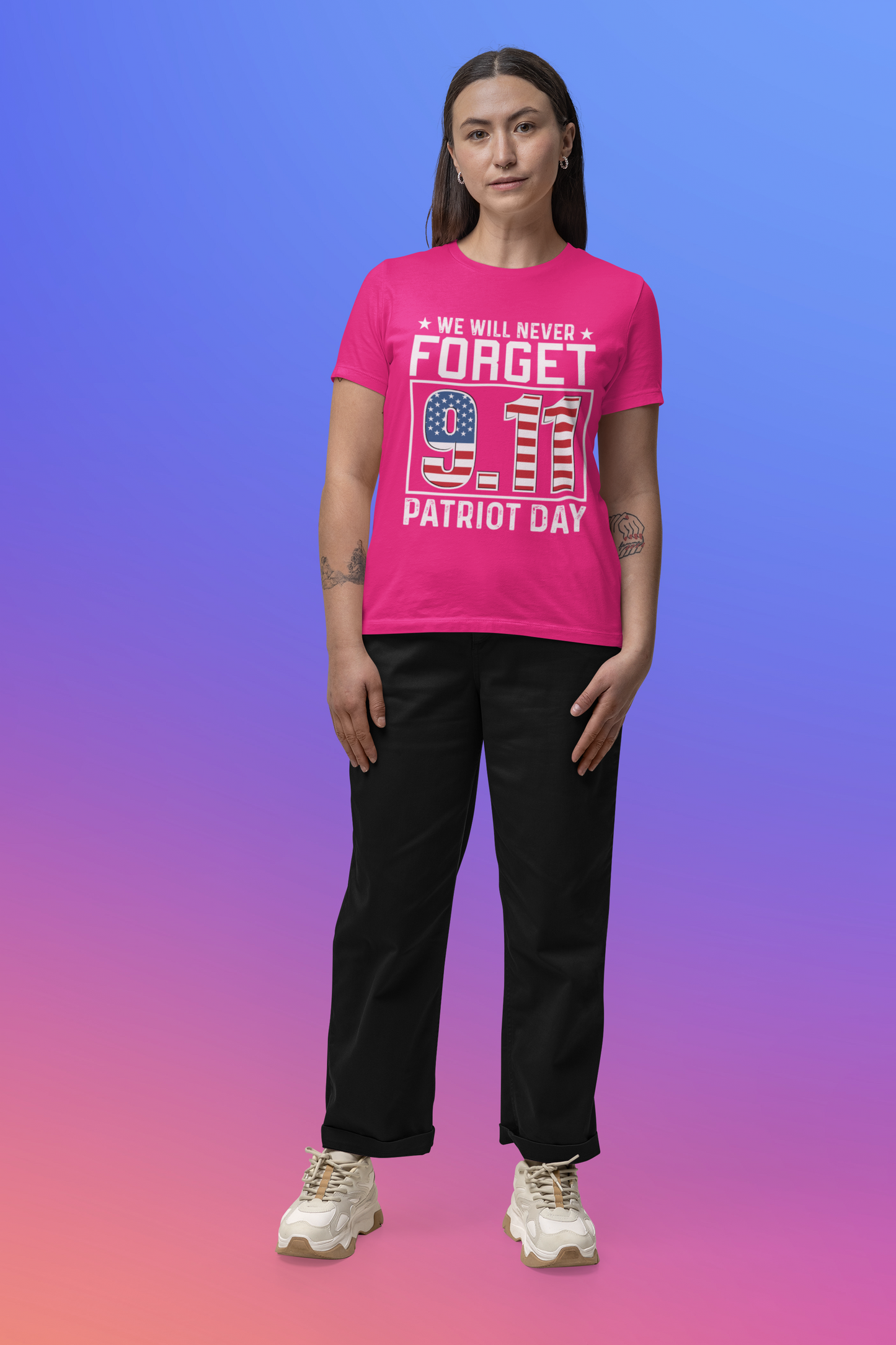 [Almost Sold Out] We Will Never Forget 9.11 Patriot Day T-Shirt