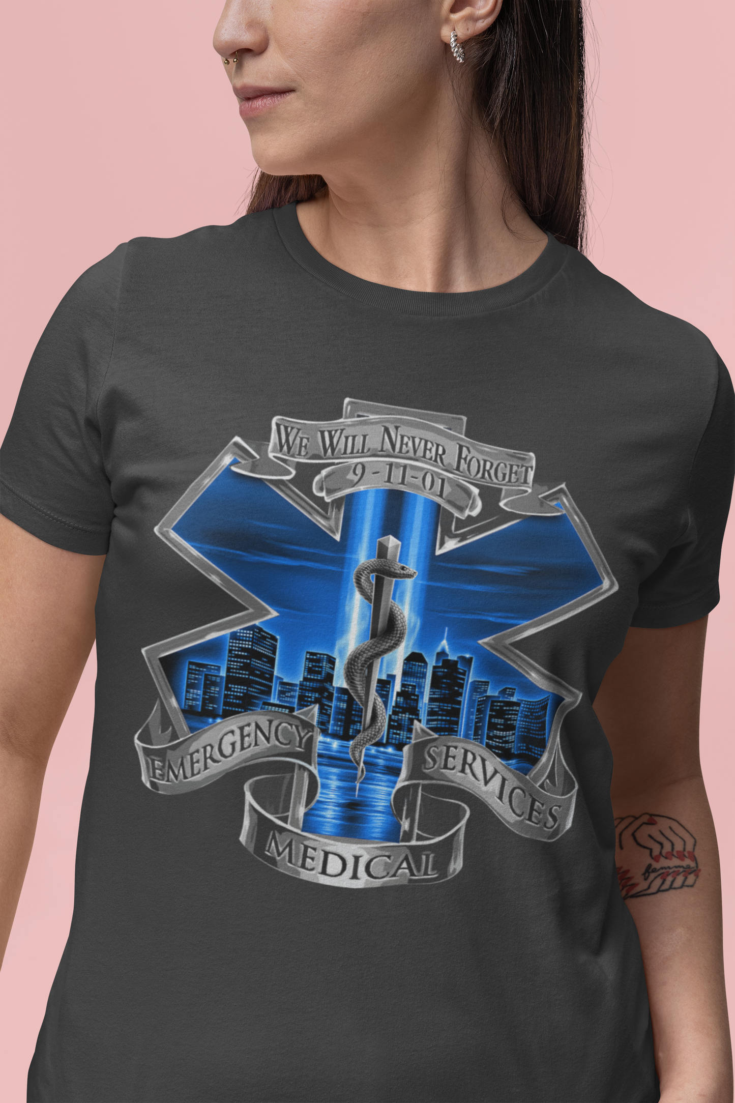 [Almost Sold Out] 9.11 We Will Never Forget Medical Emergency Services T-Shirt