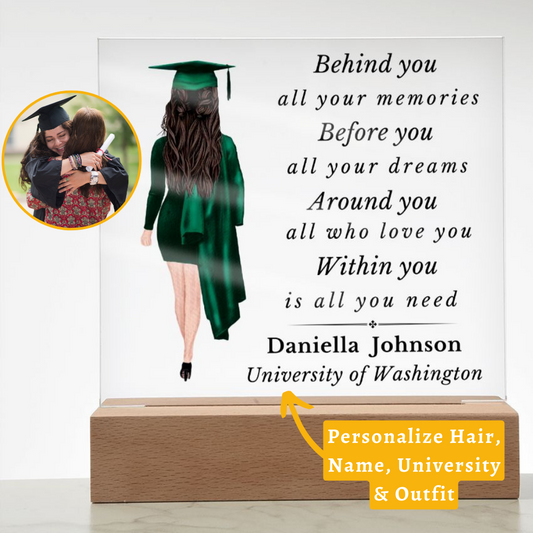 Personalized Graduation Plaque - Before You - All Your Dreams