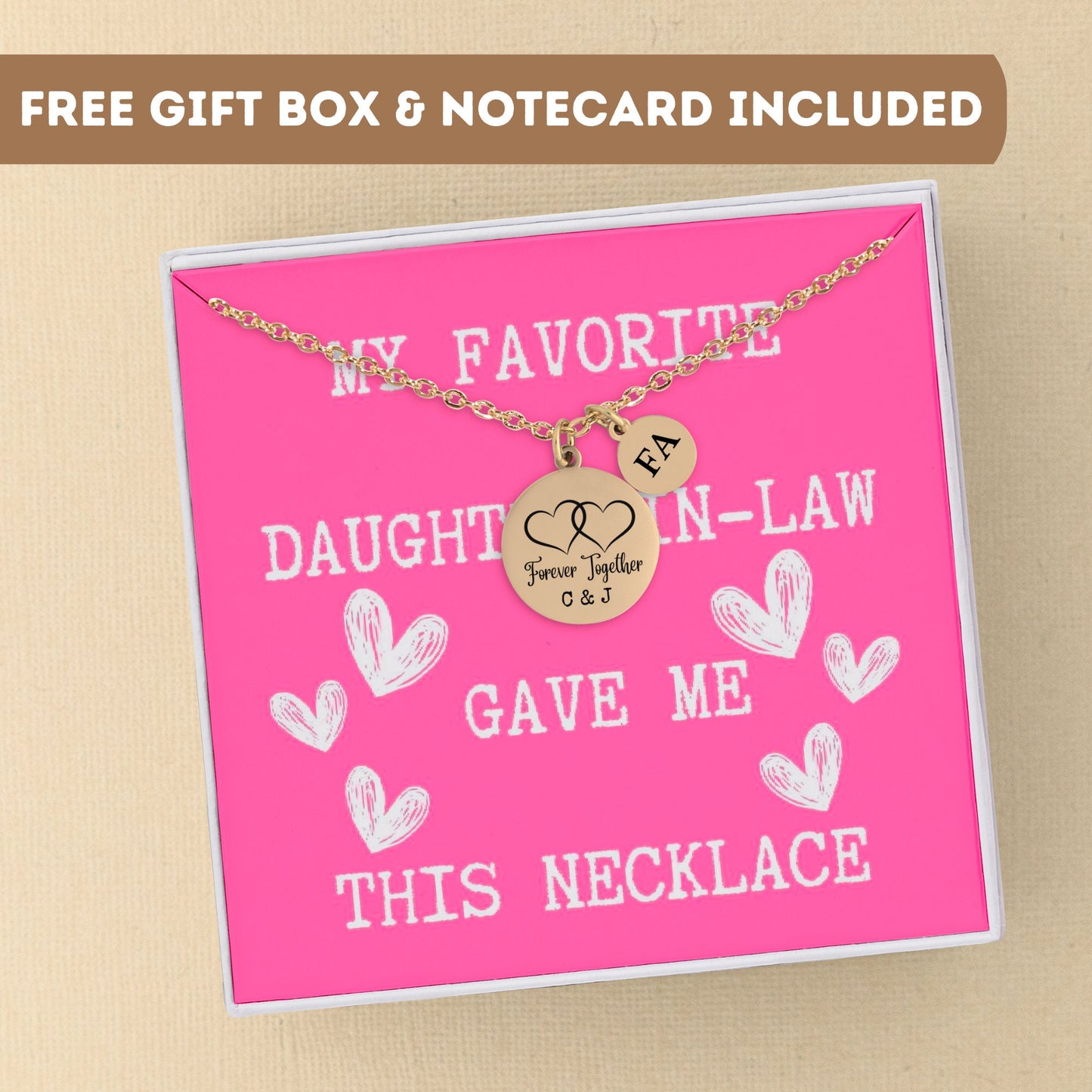 Personalized Mother in Law Necklace, Custom Wedding Gift, Gift From Daughter In Law Gift, Bonus Mom, Bonus Mother In Law Gift, Second Mom