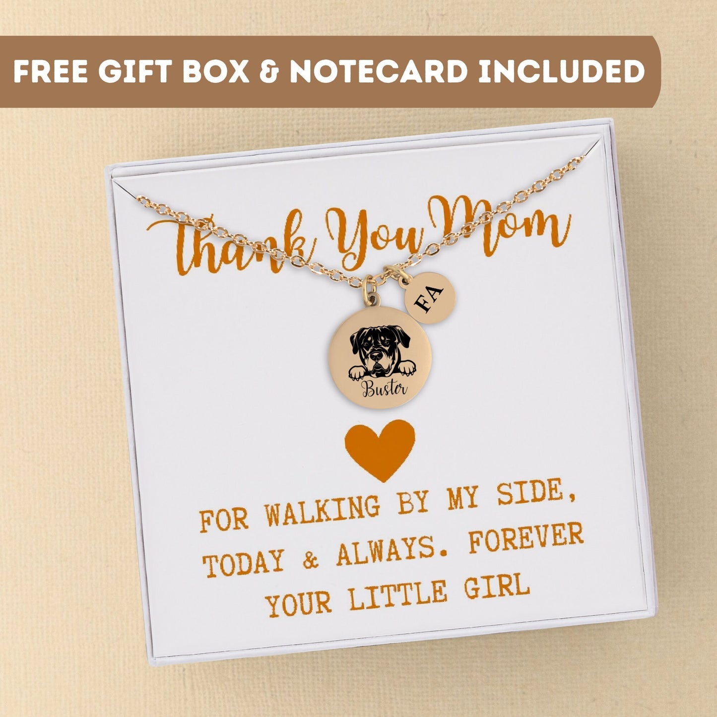 Personalized Necklace For Mom Gift, Gift For Mother, Mothers Necklace, Dog Mom Necklace, Dog Mom Gift, Paw Name Necklace, Dog Paw Necklace