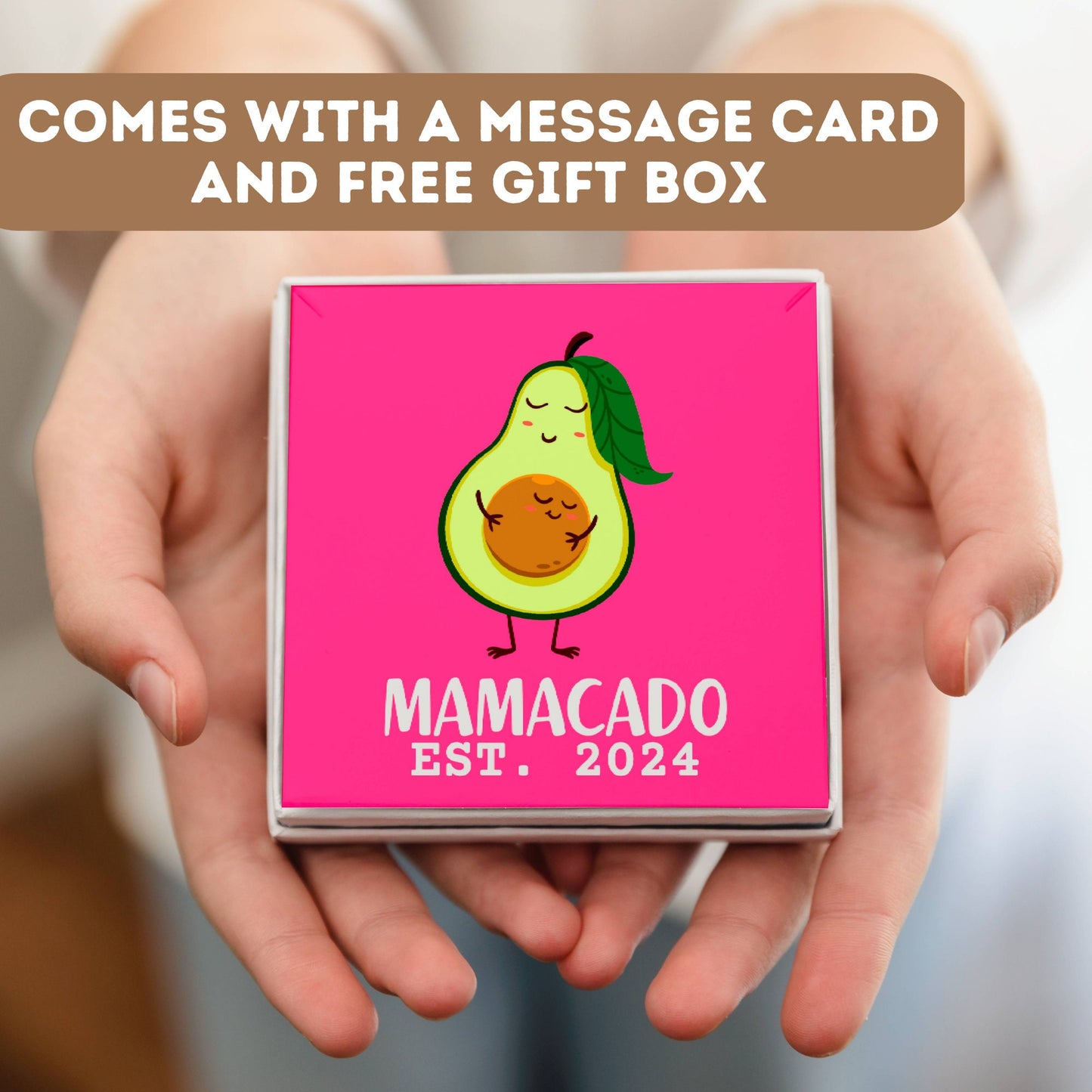Personalized Necklace for Mom Gift, Mamacado Gift, Mushroom Mom Jewelry, Mom necklace with kids initials,  Funny Avocado Gift For Mother