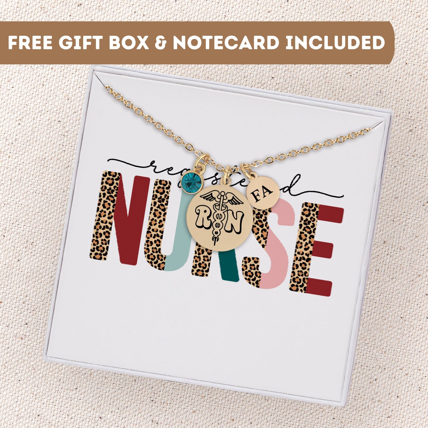 Registered Nurse Necklace, Nurse Week Gift, Nurse Gift, Nursing Student, Nurse Graduation Gift, RN Nurse Gift, Nurse Pendant, Nurse Charm