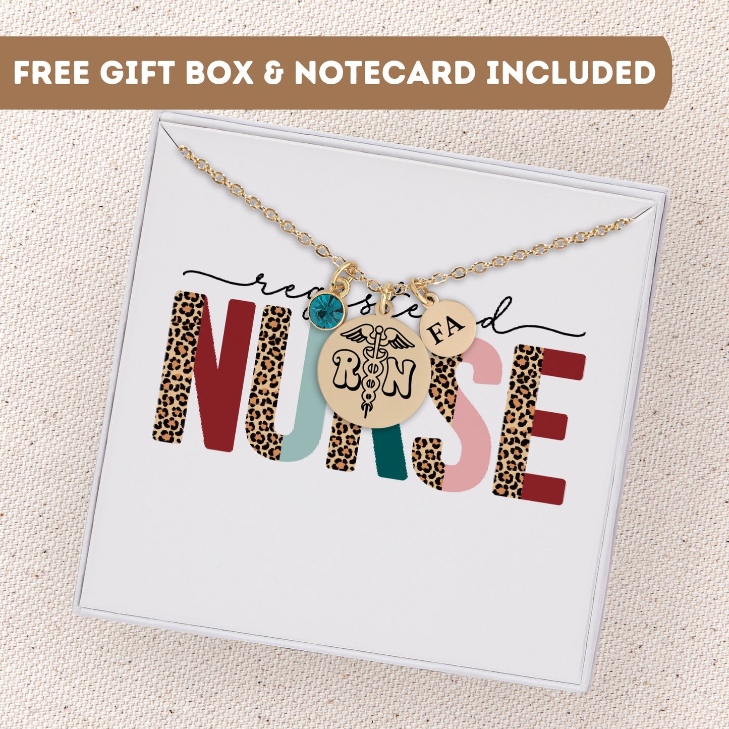 Registered Nurse Necklace, Nurse Week Gift, Nurse Gift, Nursing Student, Nurse Graduation Gift, RN Nurse Gift, Nurse Pendant, Nurse Charm