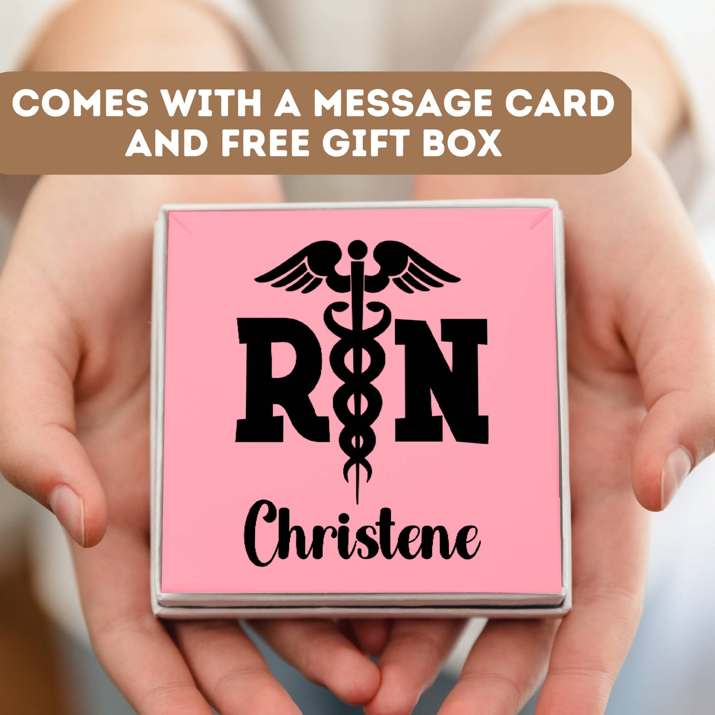 Registered Nurse Necklace, Rn Graduation Gift, Nurse Gift, Nursing Student, Nurse Graduation Gift, Nurse Jewelry, Nurse Charm, Nurse Pendant