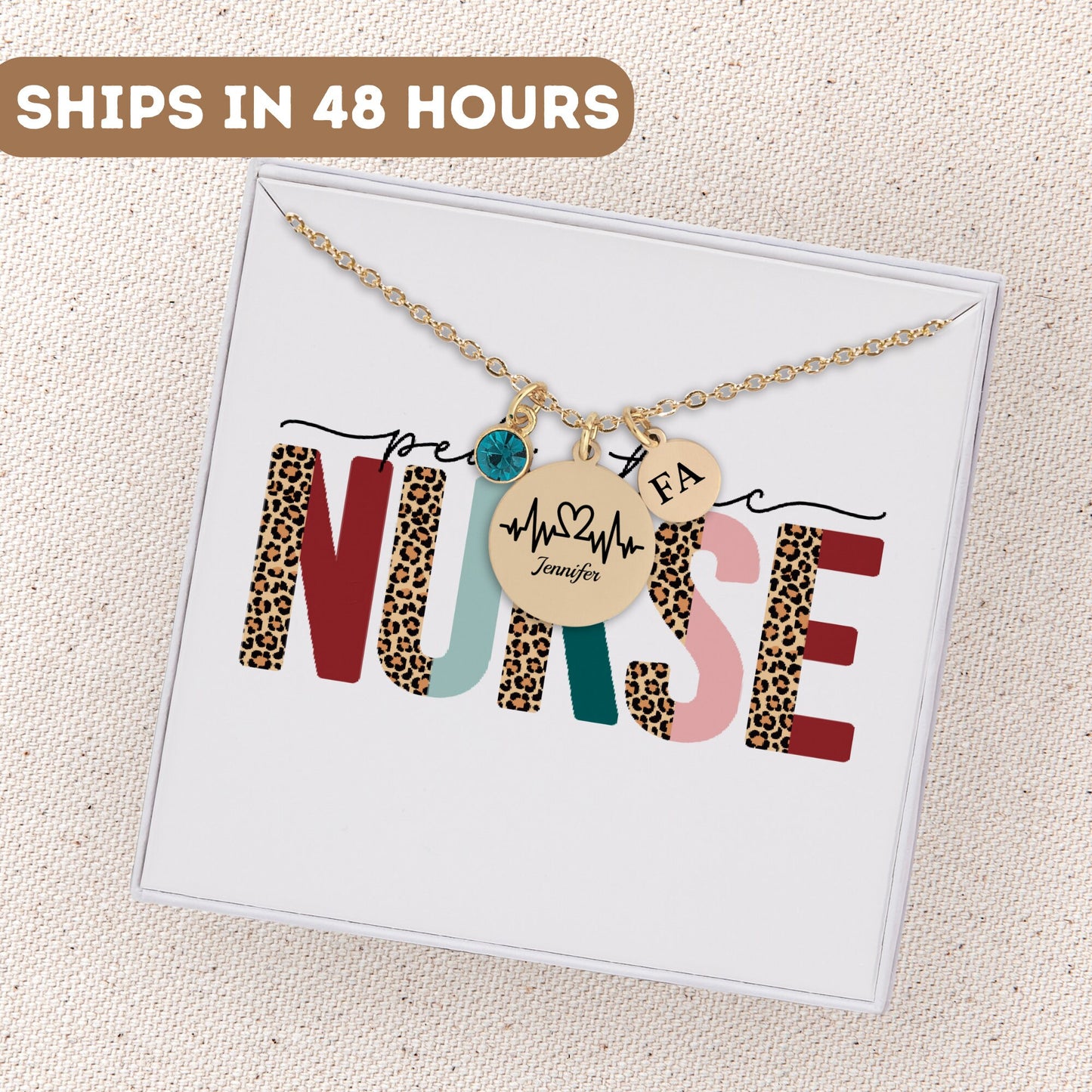 Pediatric Stethoscope Registered Nurse Rn Necklace, Nurse Thank You Gift, Nurse Appreciation Gift, Nurse Pendant, Nurse Charm, RN Nurse Gift