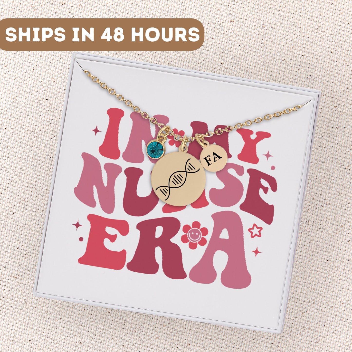 Personalized Registered Nurse Necklace, Nurse Era, RN Necklace, Nurse Graduation Necklace, Nurse Pendant, Nurse Charm, Nurse Appreciation