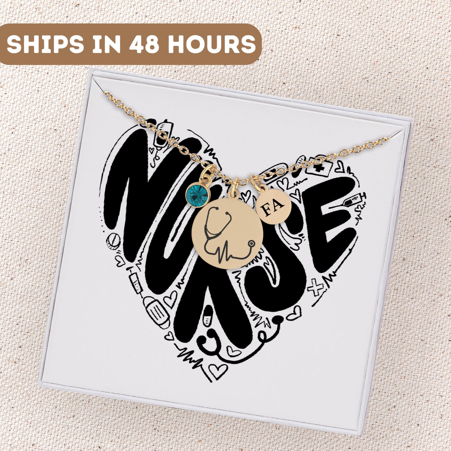 Personalized Registered Nurse Necklace, Rn Graduation, Nurse Gift, Nurse Jewelry, Rn Gift, Nurse Pendant, Nurse Charm, Nurse Appreciation