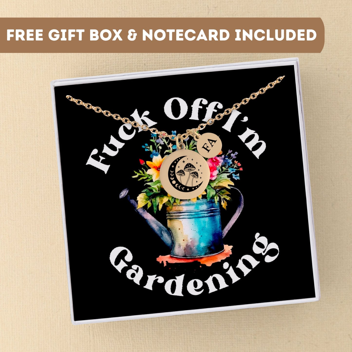 Personalized Necklace For Mom Gift, F Off Gardening Necklace, Mom Jewelry, Mom Gift, Mom Necklace, Mother Necklace Birthstone, Mother Charm