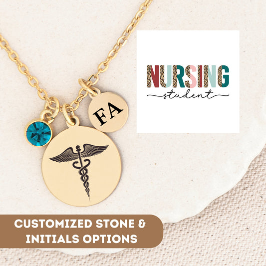 Nursing Student Necklace, RN Nurse Gift, Gift For Nursing Student, Medical Students Gift, Nurse Graduation Gift, Nurse Pendant, Nurse Charm