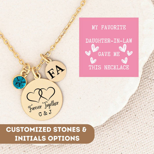 Personalized Mother in Law Necklace, Custom Wedding Gift, Gift From Daughter In Law Gift, Bonus Mom, Bonus Mother In Law Gift, Second Mom