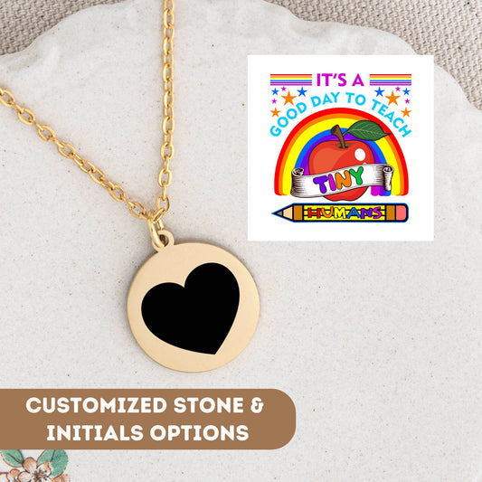 Personalized Teacher Necklace Gift, Funny Teacher Necklace Gift, Teacher Pendant, Thank You Teacher Gift, Gift For Teacher, Teacher Charm