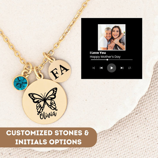 Butterfly Necklace, Tiny Butterfly Necklace, Minimalist Butterfly Necklace, Mother Daughter Necklace, Mothers Day Gift For Her