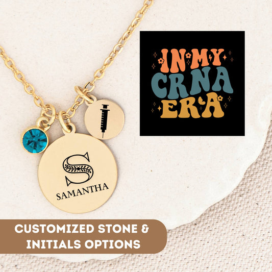 Personalized CRNA Necklace Gift, Custom Crna, Crna Pendant, Crna Charm, Gift For Crna, Necklace For Crna, CRNA Thank You, CRNA Appreciation