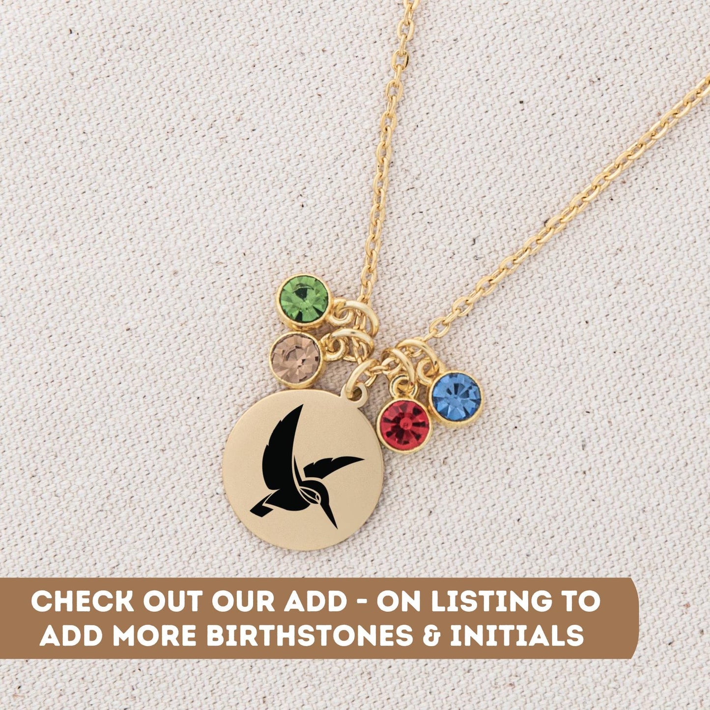 Personalized Kingfisher Necklace, King fisher Necklace, Kingfisher Jewelry, Little Kingfisher Charm Gift, Tiny Kingfisher Pendant Necklace