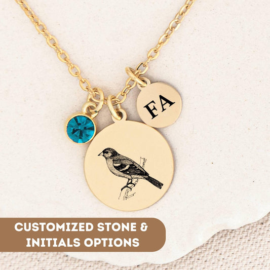 Personalized Dainty Robin Bird Necklace. Robin Necklace, Silver Robin Sympathy Pendant For Remembering Loved Ones, Bereavement Keepsake