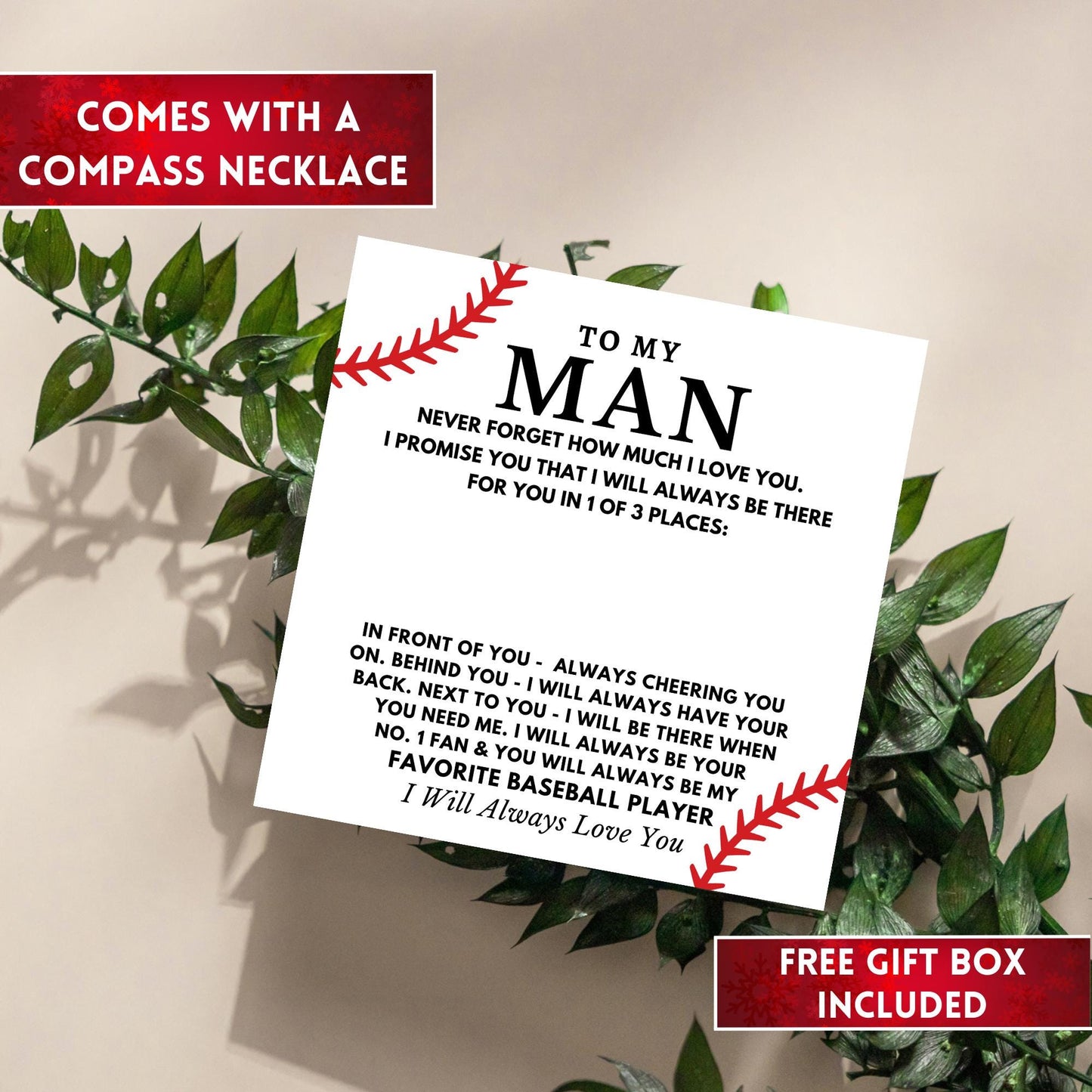 Baseball Gift Compass Necklace, Baseball Player Gift For Baseball Player, Baseball Lover Gift. Baseball Fan Gift, Gift For Baseball Lover