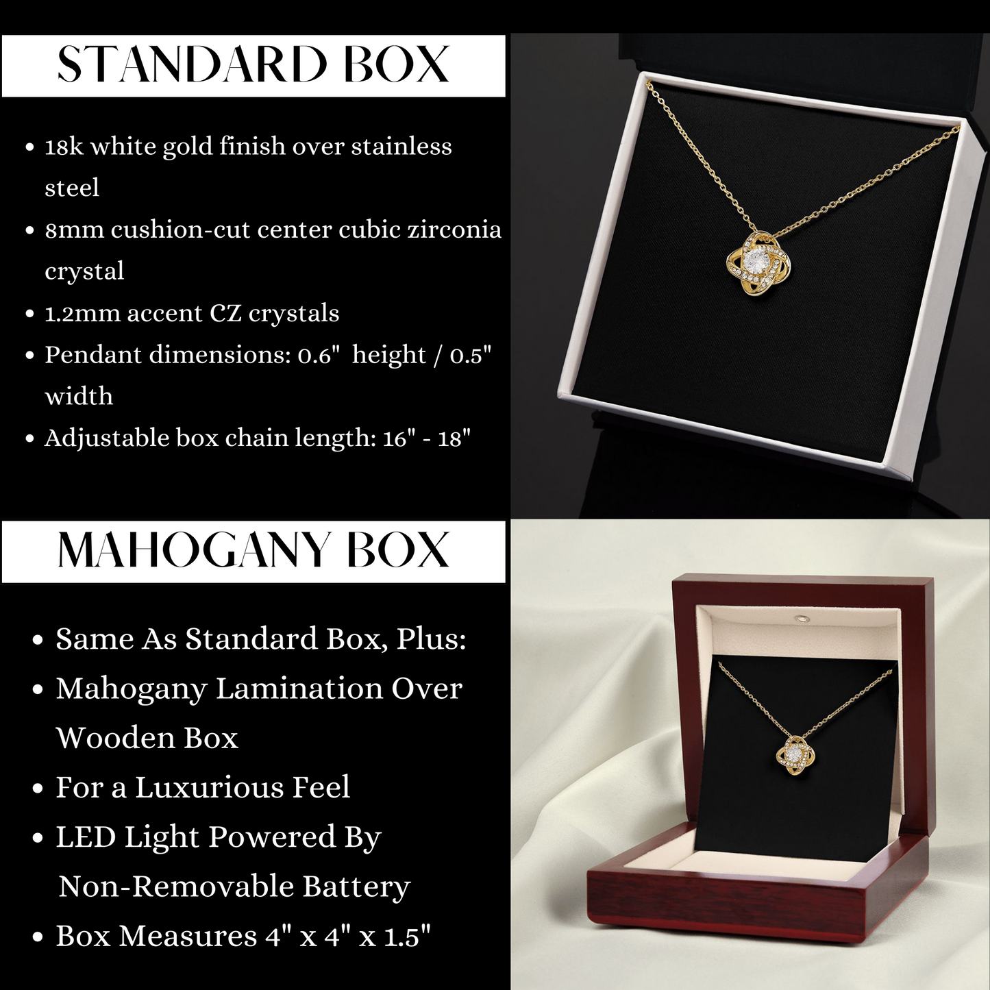 [Almost Sold Out] Star Sign Gift - 18k Gold Love Knot Necklace