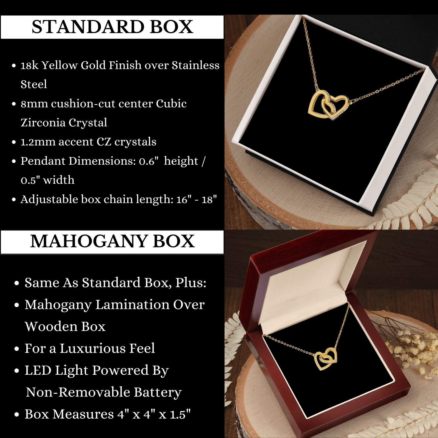 [Almost Sold Out] Personalized Mother of the Bride Gift - 18k Gold Interlocking Hearts Necklace