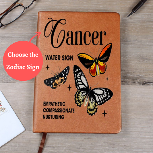 Almost Sold Out - Cancer Zodiac Leather Journal