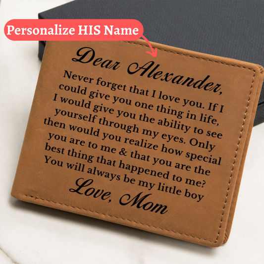 [Almost Sold Out] Personalized Leather Wallet Gift