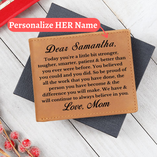 [Almost Sold Out] Personalized Daughter Leather Wallet