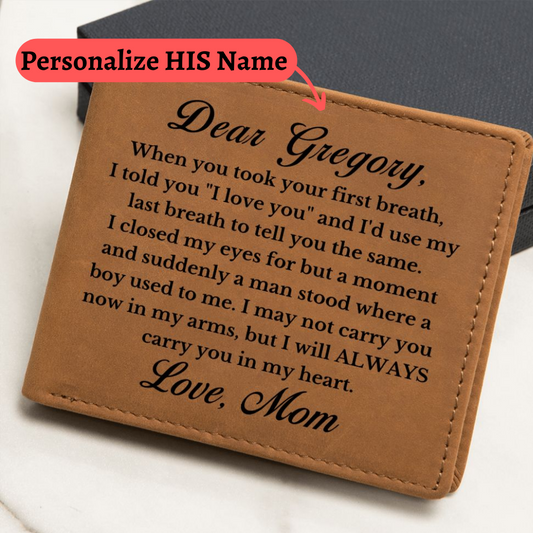 [Almost Sold Out] Personalized Son Leather Wallet