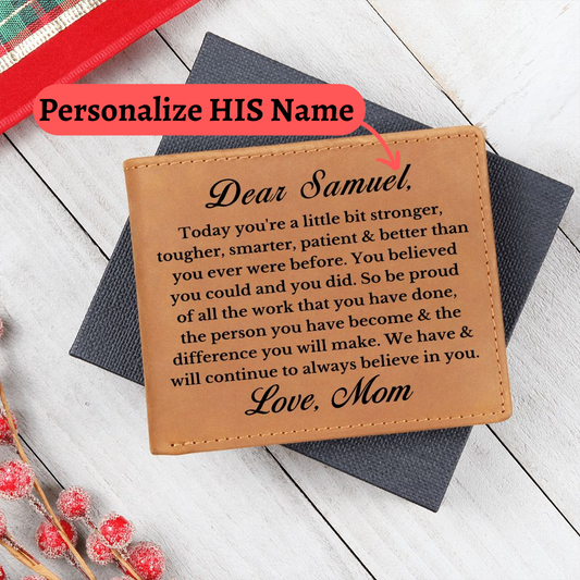 [Almost Sold Out] Personalized Son Leather Wallet