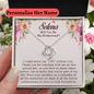 Personalized Bridesmaid Proposal Gift - Love Knot Necklace