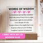 [Almost Sold Out] Words of Wisdom - Pink Hearts - Acrylic Square Plaque