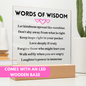 [Almost Sold Out] Pink Hearts Words of Wisdom - Acrylic Square Plaque