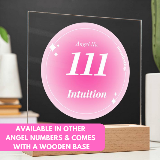 [Almost Sold Out] Personalized Angel Numbers Acrylic Plaque