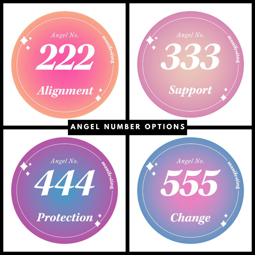 [Almost Sold Out] Personalized Angel Numbers Acrylic Plaque