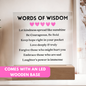 [Almost Sold Out] Pink Words of Wisdom - Acrylic Square Plaque