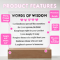[Almost Sold Out] Pink Words of Wisdom - Acrylic Square Plaque