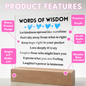 [Almost Sold Out] Words of Wisdom - Acrylic Square Plaque
