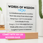 [Almost Sold Out] Blue Hearts Words of Wisdom - Acrylic Square Plaque
