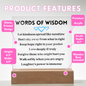 [Almost Sold Out] Blue Hearts Words of Wisdom - Acrylic Square Plaque