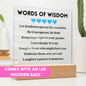 [Almost Sold Out] Blue Words of Wisdom - Acrylic Square Plaque