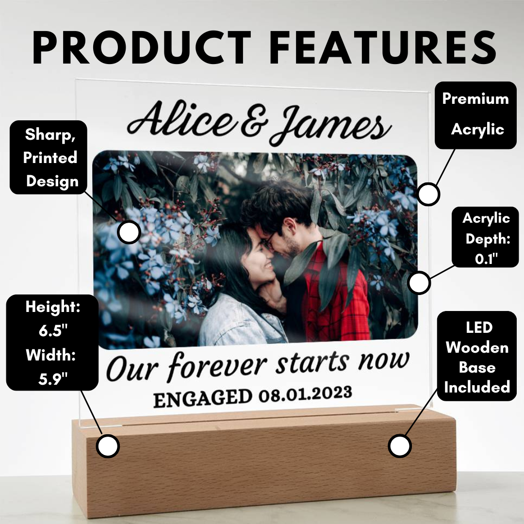 [Almost Sold Out] Personalized Engagement Acrylic Square