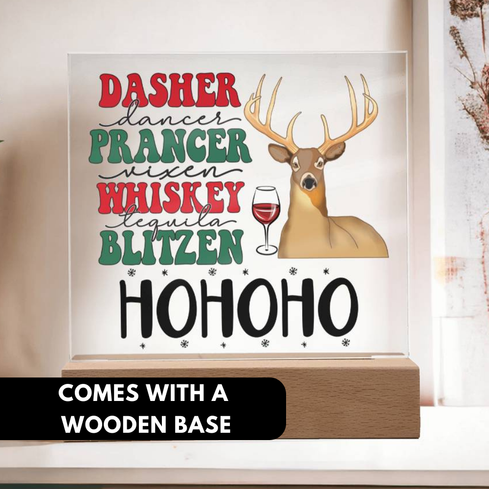 [Almost Sold Out] Dasher Prancer Acrylic Square Plaque