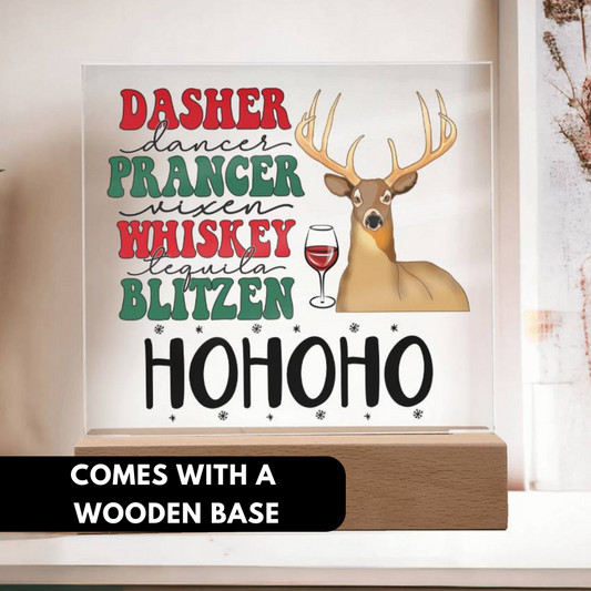 [Almost Sold Out] Dasher Prancer Acrylic Square Plaque