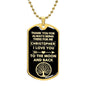 To My Husband Personalized Dog Tag Necklace