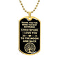 To My Husband Personalized Dog Tag Necklace