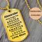 My Son Braver - Dog Tag Necklace